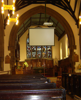 audio visual install in Church
